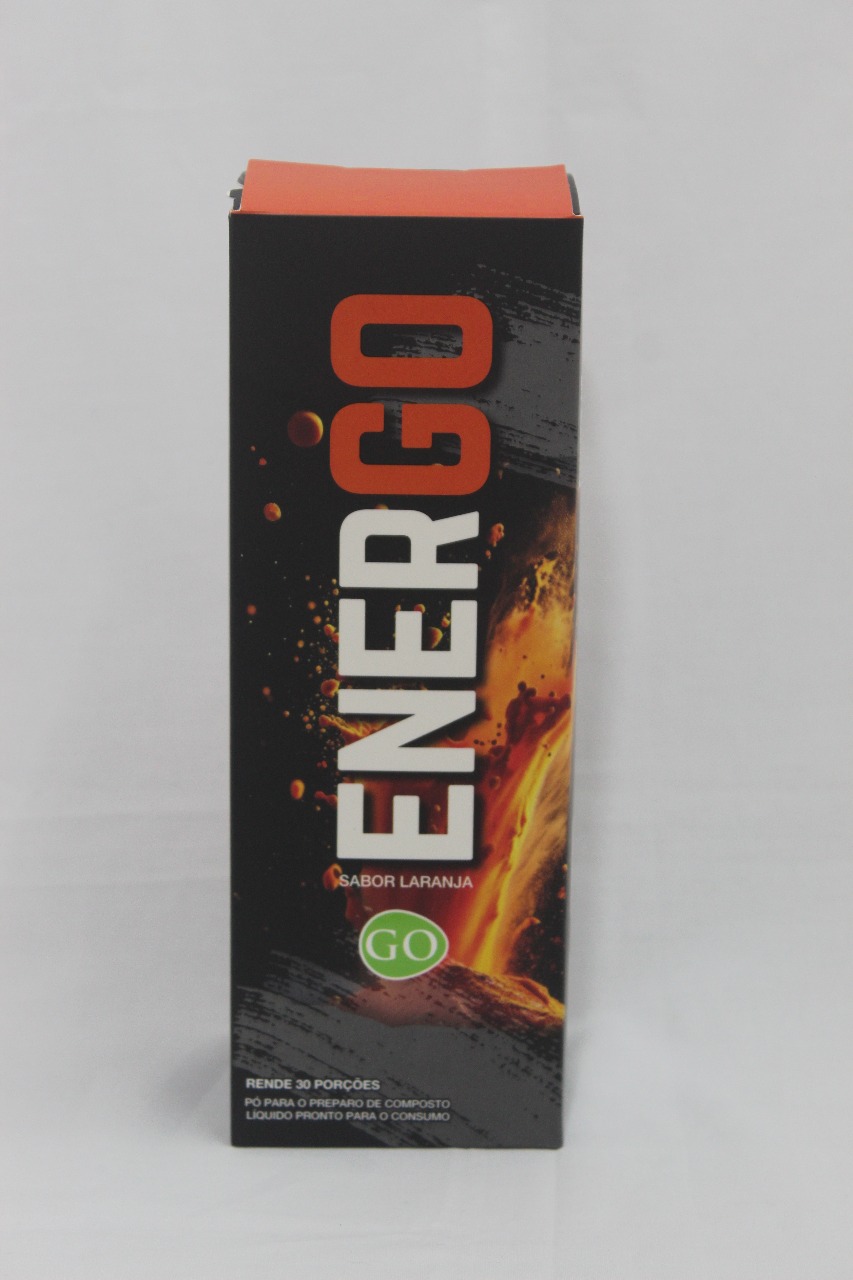 Embalagem original Ener GO sabor laranja